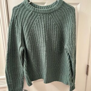 Green Knit Women's Sweater